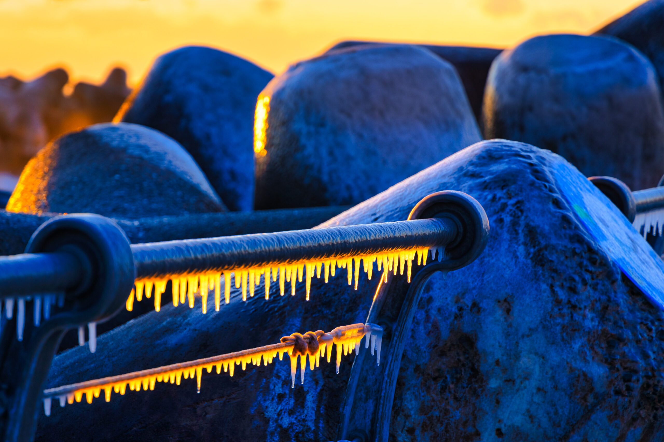 Jujeon Port winter sunrise photography in Ulsan, South Korea
